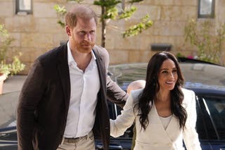 Harry and Meghan moved back to the UK two weeks ago after six years in the US (Aaron Chown/PA)